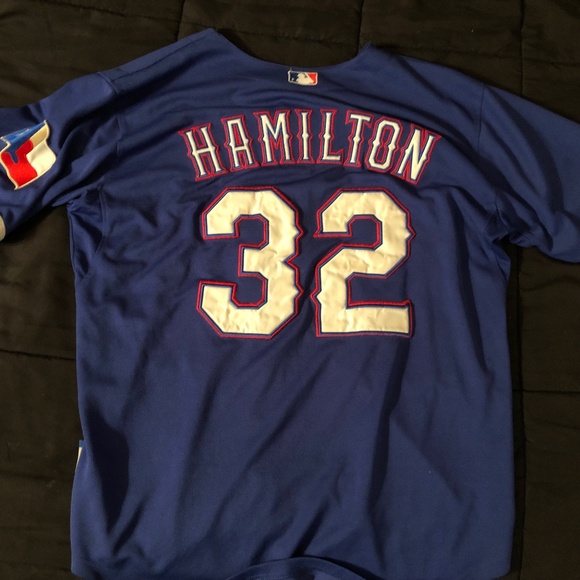 Vintage  MLB Texas Rangers Authentic Majestic Jersey sz 44 - Picture 10 of 13